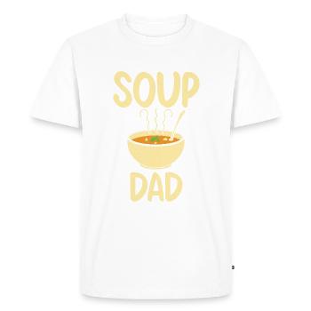 Cadeaux pour les amateurs de soupe - T-shirt Premium bio Homme - blanc - Devant - Nico (187cm)
