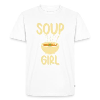 Soup Lovers Gifts - Men's Premium Organic T-Shirt - white - Front - Nico (187cm)