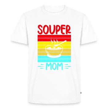 Cadeaux pour les amateurs de soupe - T-shirt Premium bio Homme - blanc - Devant - Nico (187cm)