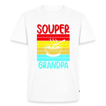 Cadeaux pour les amateurs de soupe - T-shirt Premium bio Homme - blanc - Devant - Nico (187cm)
