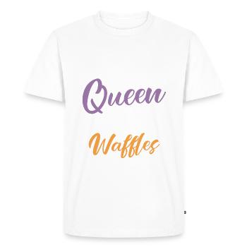 Waffle Lover Gifts - Men's Premium Organic T-Shirt - white - Front - Nico (187cm)