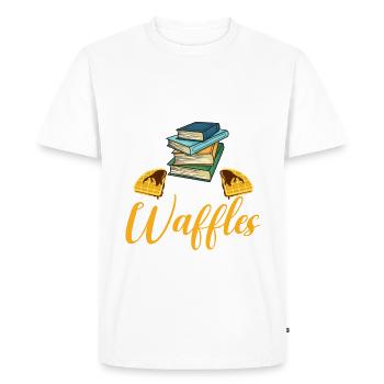 Waffle Lover Gifts - Men's Premium Organic T-Shirt - white - Front - Nico (187cm)