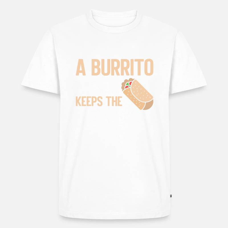 Burrito Gift - Männer Premium Bio T-Shirt - Weiß