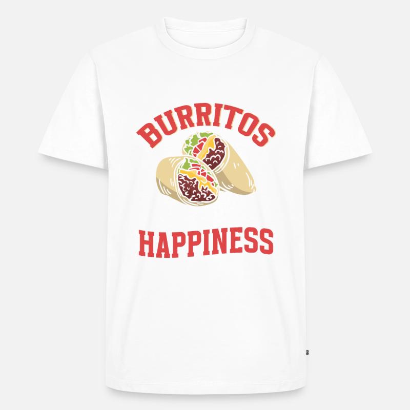 Burrito Gift - Männer Premium Bio T-Shirt - Weiß