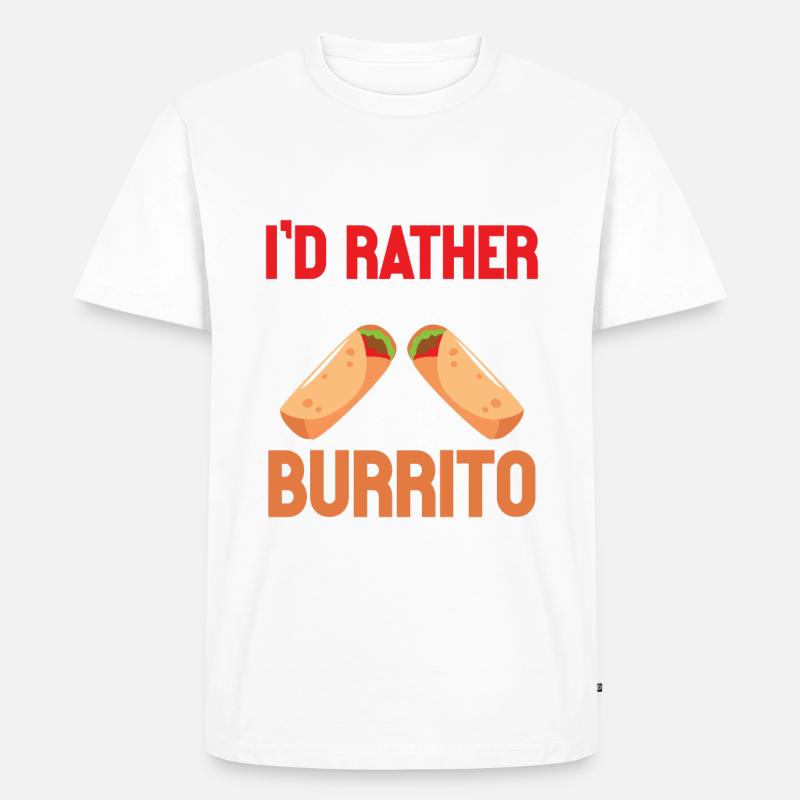 Burrito Gift - Männer Premium Bio T-Shirt - Weiß