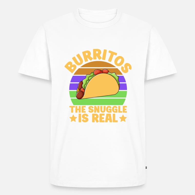 Burrito Gift - Männer Premium Bio T-Shirt - Weiß