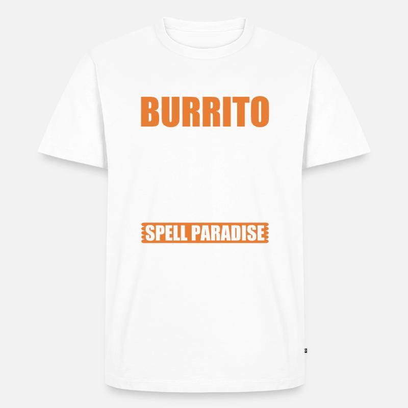 Burrito Gift - Männer Premium Bio T-Shirt - Weiß