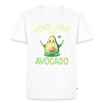 Avocado Gifts - Men's Premium Organic T-Shirt - white - Front - Nico (187cm)