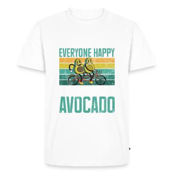 Avocado Gifts - Men's Premium Organic T-Shirt - white - Front - Nico (187cm)