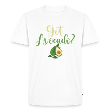 Avocado Gifts - Men's Premium Organic T-Shirt - white - Front - Nico (187cm)