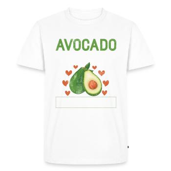 Avocado Gifts - Men's Premium Organic T-Shirt - white - Front - Nico (187cm)