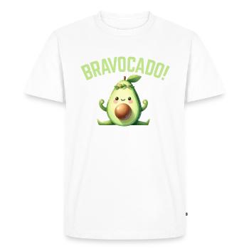 Avocado Gifts - Men's Premium Organic T-Shirt - white - Front - Nico (187cm)