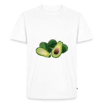 Avocado Gifts - Men's Premium Organic T-Shirt - white - Front - Nico (187cm)