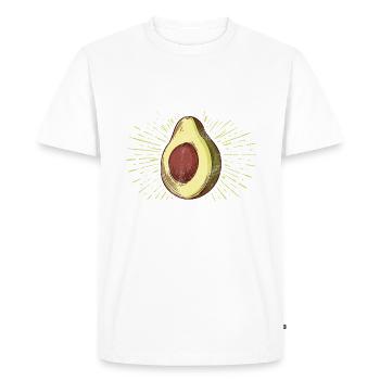 Avocado Gifts - Men's Premium Organic T-Shirt - white - Front - Nico (187cm)