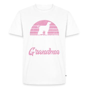 Cadeaux pour les chiens afghans - T-shirt Premium bio Homme - blanc - Devant - Nico (187cm)
