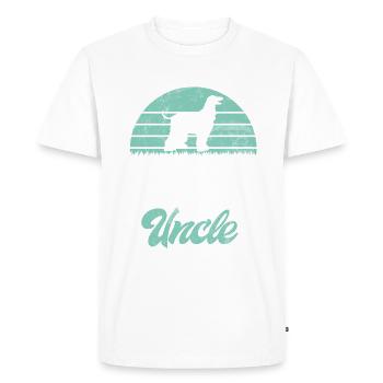 Cadeaux pour les chiens afghans - T-shirt Premium bio Homme - blanc - Devant - Nico (187cm)