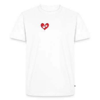 Cadeaux pour les chiens afghans - T-shirt Premium bio Homme - blanc - Devant - Nico (187cm)