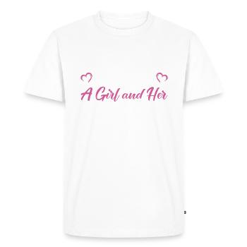 Cadeaux pour les chiens afghans - T-shirt Premium bio Homme - blanc - Devant - Nico (187cm)