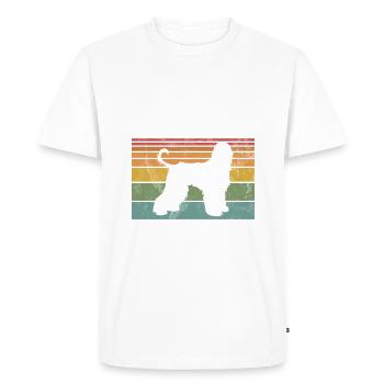 Cadeaux pour les chiens afghans - T-shirt Premium bio Homme - blanc - Devant - Nico (187cm)