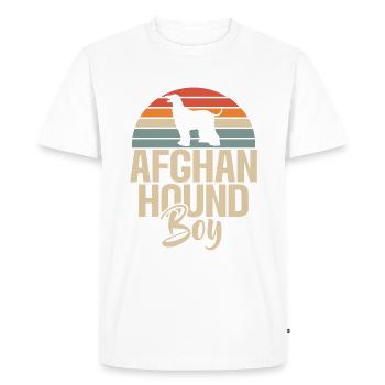 Cadeaux pour les chiens afghans - T-shirt Premium bio Homme - blanc - Devant - Nico (187cm)