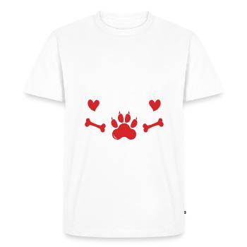 Cadeaux pour les chiens afghans - T-shirt Premium bio Homme - blanc - Devant - Nico (187cm)