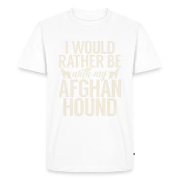 Cadeaux pour les chiens afghans - T-shirt Premium bio Homme - blanc - Devant - Nico (187cm)