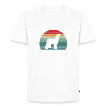 Cadeaux pour les chiens afghans - T-shirt Premium bio Homme - blanc - Devant - Nico (187cm)