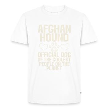 Cadeaux pour les chiens afghans - T-shirt Premium bio Homme - blanc - Devant - Nico (187cm)
