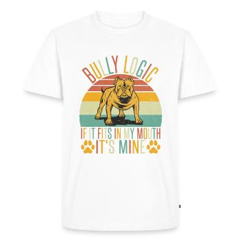American Bully Gifts - Men's Premium Organic T-Shirt - white - Front - Nico (187cm)