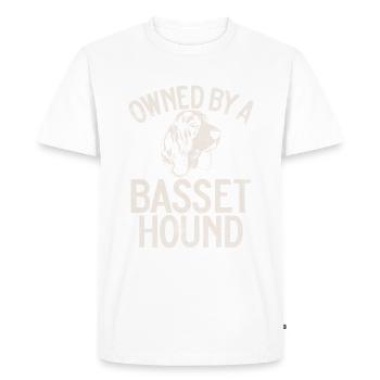 Cadeaux Basset Hound - T-shirt Premium bio Homme - blanc - Devant - Nico (187cm)