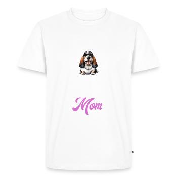 Cadeaux Basset Hound - T-shirt Premium bio Homme - blanc - Devant - Nico (187cm)