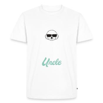 Cadeaux Bichon Frisé - T-shirt Premium bio Homme - blanc - Devant - Nico (187cm)