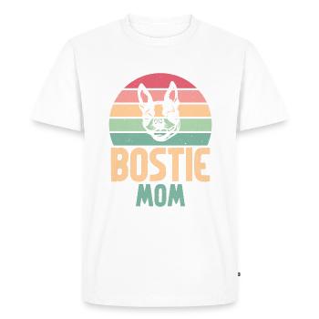 Boston Terrier Gifts - Männer Premium Bio T-Shirt - Weiß - Vorne - Nico (187cm)