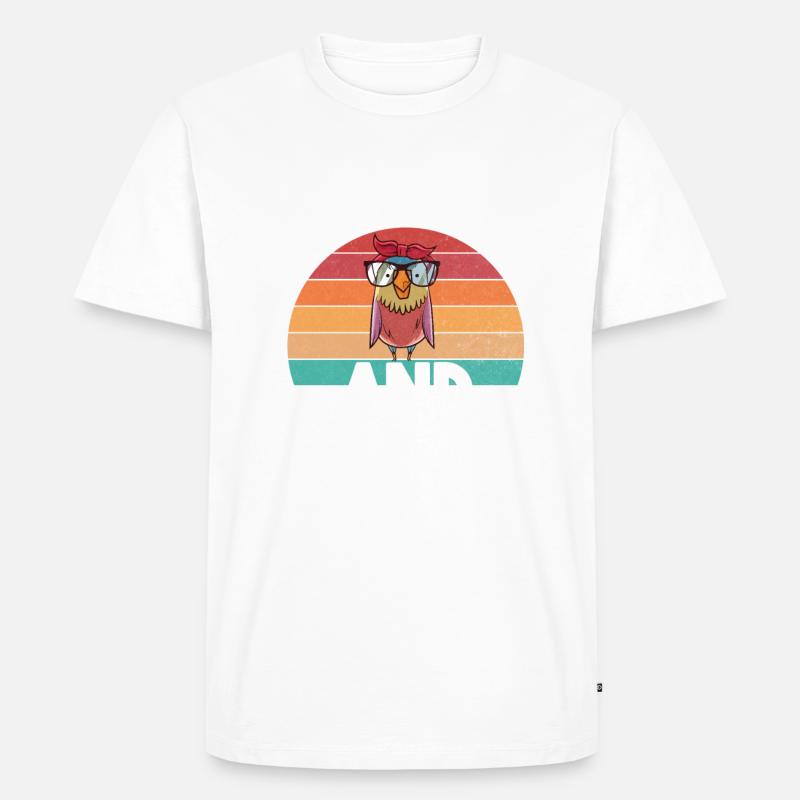Budgie Gift - Männer Premium Bio T-Shirt - Weiß