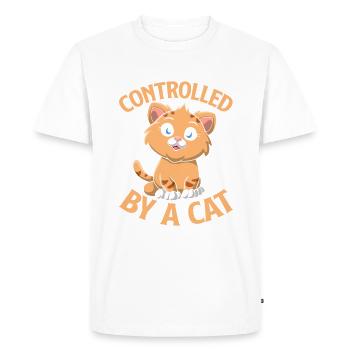 Cat Dad Gifts - Men's Premium Organic T-Shirt - white - Front - Nico (187cm)