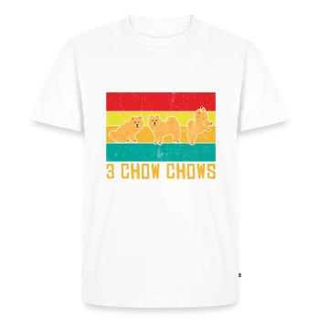 Chow Chow Gifts - Men's Premium Organic T-Shirt - white - Front - Nico (187cm)