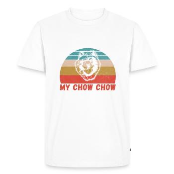 Chow Chow Gifts - Men's Premium Organic T-Shirt - white - Front - Nico (187cm)