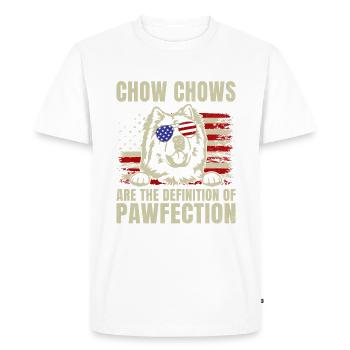 Chow Chow Gifts - Men's Premium Organic T-Shirt - white - Front - Nico (187cm)
