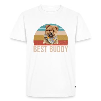 Chow Chow Gifts - Men's Premium Organic T-Shirt - white - Front - Nico (187cm)