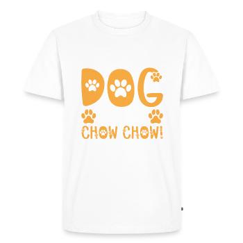 Chow Chow Gifts - Men's Premium Organic T-Shirt - white - Front - Nico (187cm)
