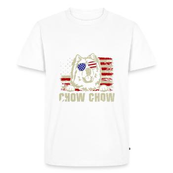 Chow Chow Gifts - Men's Premium Organic T-Shirt - white - Front - Nico (187cm)
