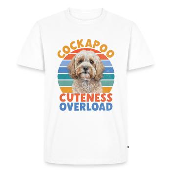 Cadeaux Cockapoo - T-shirt Premium bio Homme - blanc - Devant - Nico (187cm)