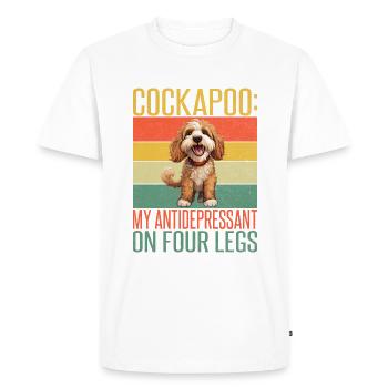 Cadeaux Cockapoo - T-shirt Premium bio Homme - blanc - Devant - Nico (187cm)