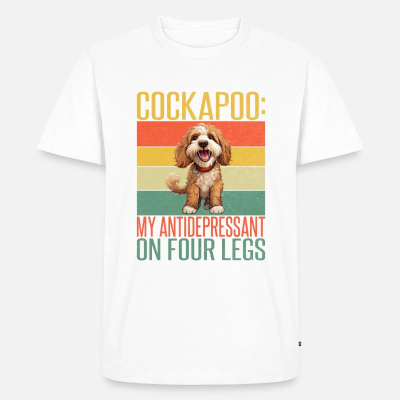 Cockapoo Gifts - Männer Premium Bio T-Shirt - Weiß