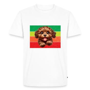 Cadeaux Cockapoo - T-shirt Premium bio Homme - blanc - Devant - Nico (187cm)