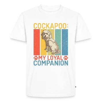 Cadeaux Cockapoo - T-shirt Premium bio Homme - blanc - Devant - Nico (187cm)