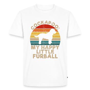 Cadeaux Cockapoo - T-shirt Premium bio Homme - blanc - Devant - Nico (187cm)