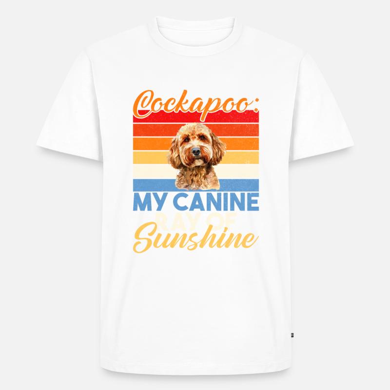 Cockapoo Gifts - Männer Premium Bio T-Shirt - Weiß