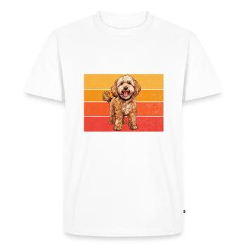 Cadeaux Cockapoo - T-shirt Premium bio Homme - blanc - Devant - Nico (187cm)