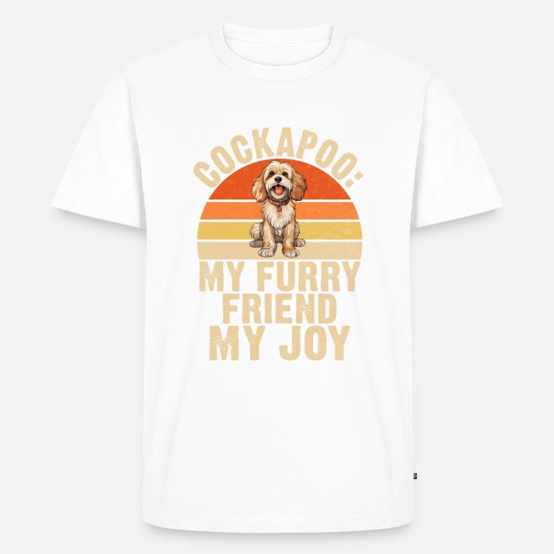 Cockapoo Gifts - Männer Premium Bio T-Shirt - Weiß